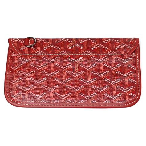 pochette goyard rouge